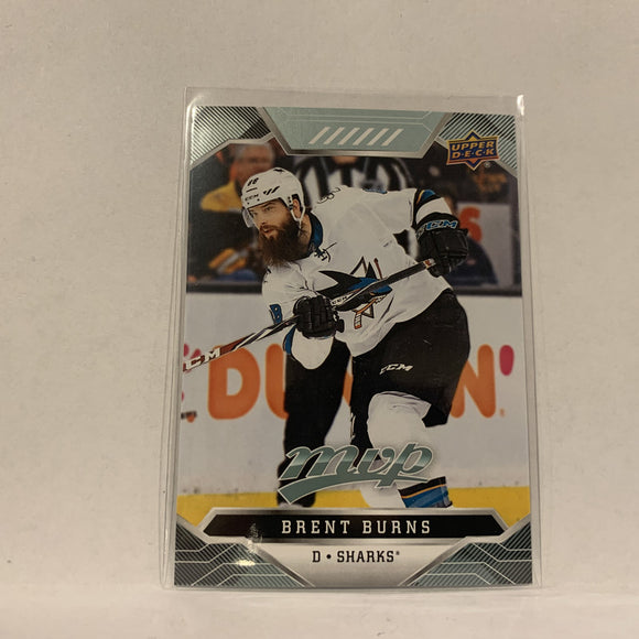 #7 Brent Burns San Jose Sharks  2019-20 UD MVP Hockey Card AJ