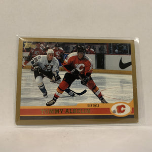 #217 Tommy Albelin Calgary Flames  1999-00 Topps Hockey Card AJ