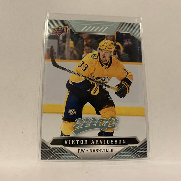 #61 Viktor Arvidsson Nashville Predators  2019-20 UD MVP Hockey Card AK