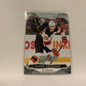 #21 Damon Severson New Jersey Devils  2019-20 UD MVP Hockey Card AK