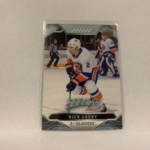 #80 Nick Leddy New York Islanders  2019-20 UD MVP Hockey Card AK