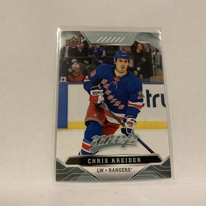 #112 Chris Kreider New York Rangers  2019-20 UD MVP Hockey Card AK