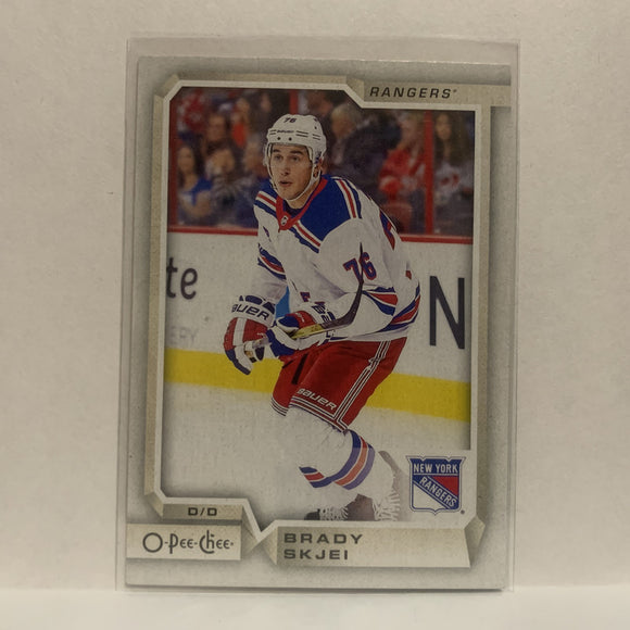 #423 Brady Skjei New York Rangers 2018-19 O-Pee-Chee Hockey Card JO