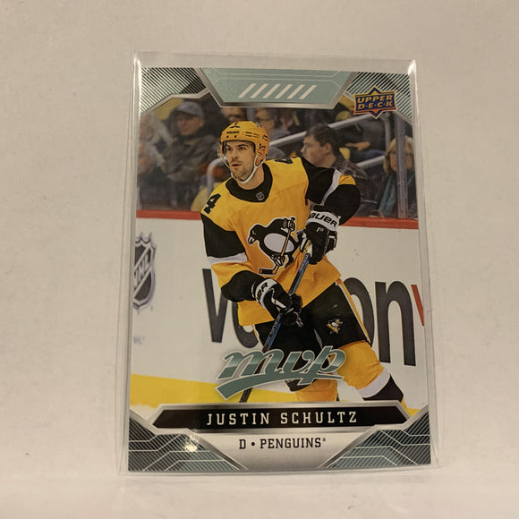 #169 Justin Schultz Pittsburgh Penguins  2019-20 UD MVP Hockey Card AK