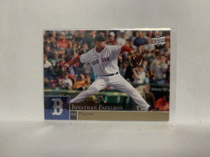 #557 Jonathan Papelbon Boston Red Sox 2009 Upper Deck Series 2 Baseball Card NM