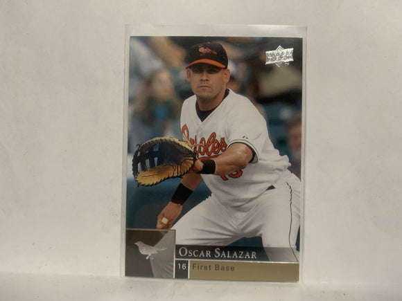 #533 Oscar Salazar Baltimore Orioles 2009 Upper Deck Series 2 Baseball Card NM