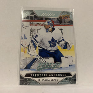 #27 Frederik Andersen Toronto Maple Leafs  2019-20 UD MVP Hockey Card AL