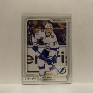 #204 Yanni Gourde Tampa Bay Lightning 2018-19 O-Pee-Chee Hockey Card JP