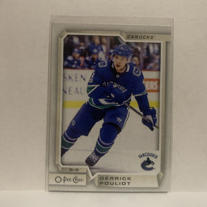 #237 Derrick Pouliot Vancouver Canucks 2018-19 O-Pee-Chee Hockey Card JP