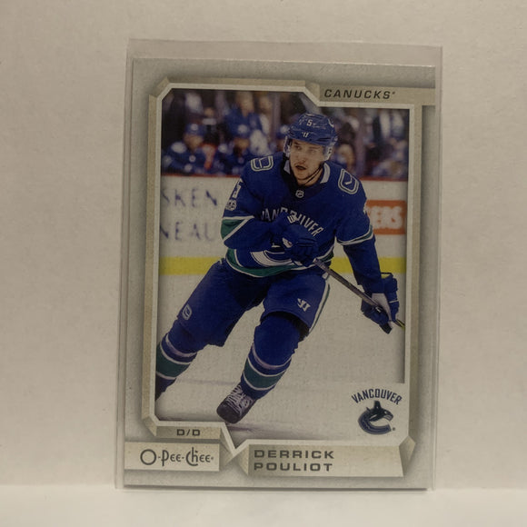 #237 Derrick Pouliot Vancouver Canucks 2018-19 O-Pee-Chee Hockey Card JP