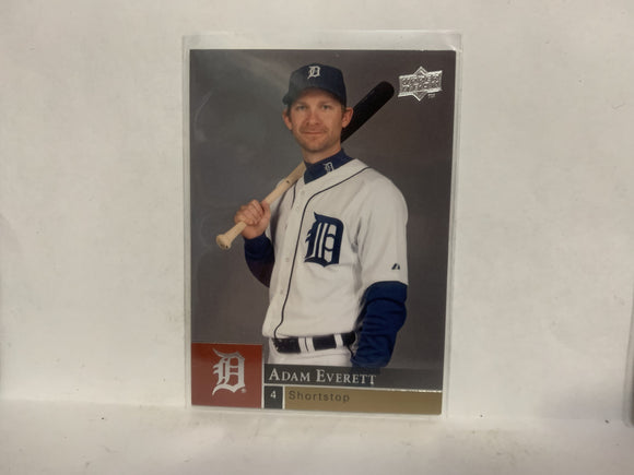 #639 Adam Everett Detroit Tigers 2009 Upper Deck Series 2 Baseball Card NN