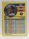 #504 Mark Davidson Houston Astros 1991 Fleer Baseball Card