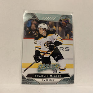 #18 Charlie Mcavoy Boston Bruins  2019-20 UD MVP Hockey Card AM