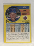 #150 Todd Hundley New York Mets 1991 Fleer Baseball Card