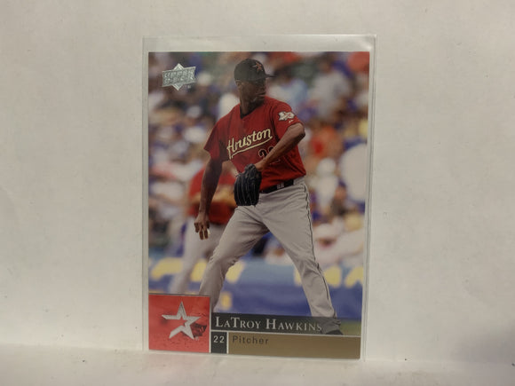 #667 Letroy Hawkins Houston Astros 2009 Upper Deck Series 2 Baseball Card NN