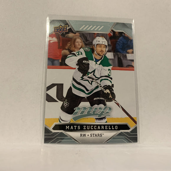 #118 Mats Zuccarello Dallas Satrs  2019-20 UD MVP Hockey Card AM