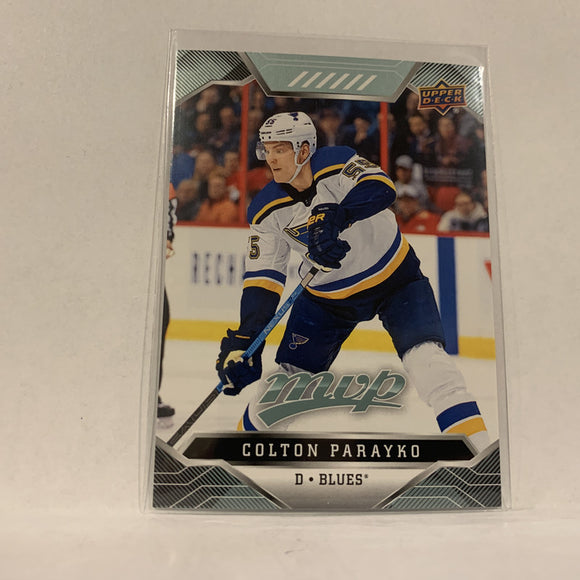 #193 Colton Parayko St Louis Blues  2019-20 UD MVP Hockey Card AM