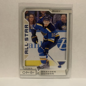 #41 Brayden Schenn St Louis Blues All Star 2018-19 O-Pee-Chee Hockey Card JP