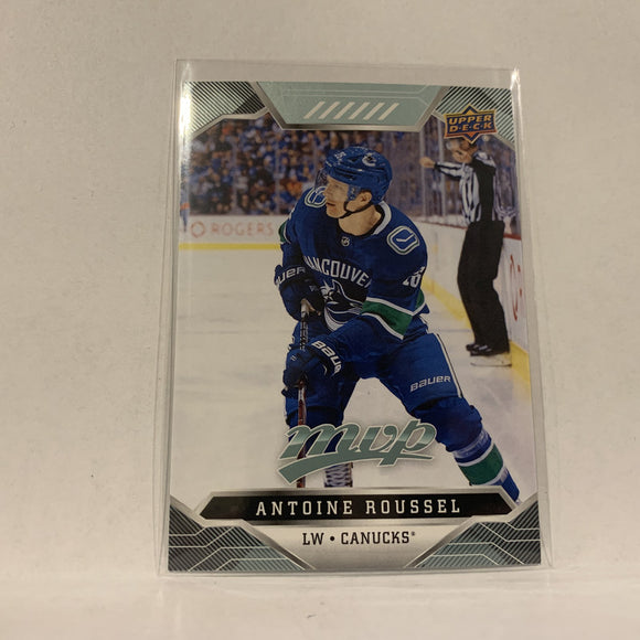 #128 Antoine Roussel Vancouver Canucks  2019-20 UD MVP Hockey Card AM