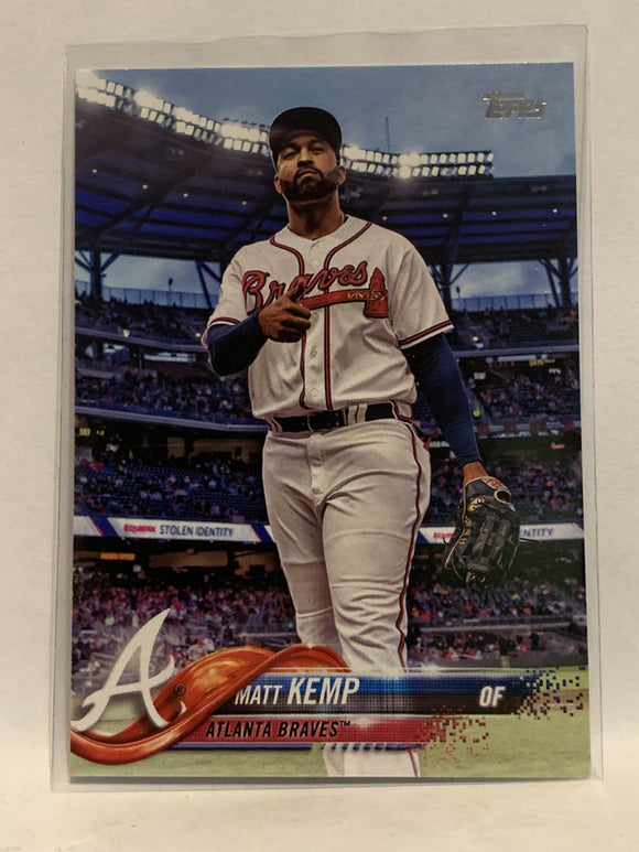 #183 Matt Kemp Atlanta Braves 2018 Topps Series One Baseball Card