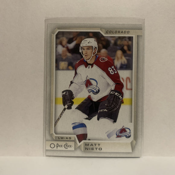 #398 Matt Nieto Colorado Avalanche 2018-19 O-Pee-Chee Hockey Card JQ