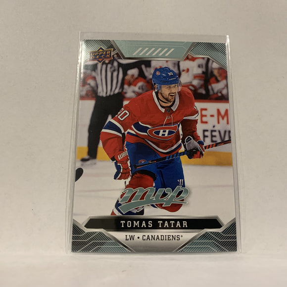 #162 Tomas Tatar Montrel Canadiens  2019-20 UD MVP Hockey Card AM