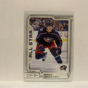 #485 Zach Werenski Columbus Blue Jackets 2018-19 O-Pee-Chee Hockey Card JQ