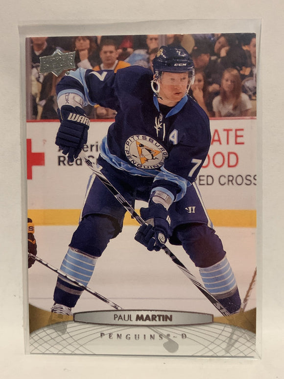 #305 Paul Martin Pittsburgh Penquins 2011-12 Upper Deck Series Two Hockey Card  NHL