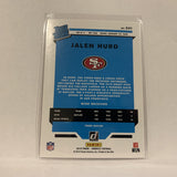 #341 Jalen Hurd San Francisco 49ers Rated Rookie Press Proof 2019 Donruss Football Card AN