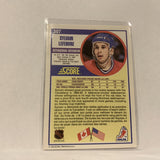 #307 Sylvain Lefebvre Montrel Canadiens  1990-91 Score Hockey Card AN