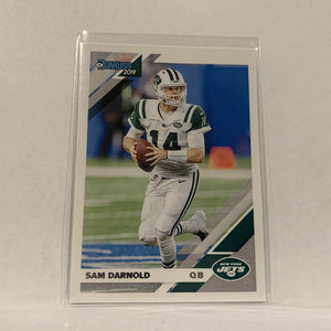 #186 Sam Darnold New York Jets  2019 Donruss Football Card AO