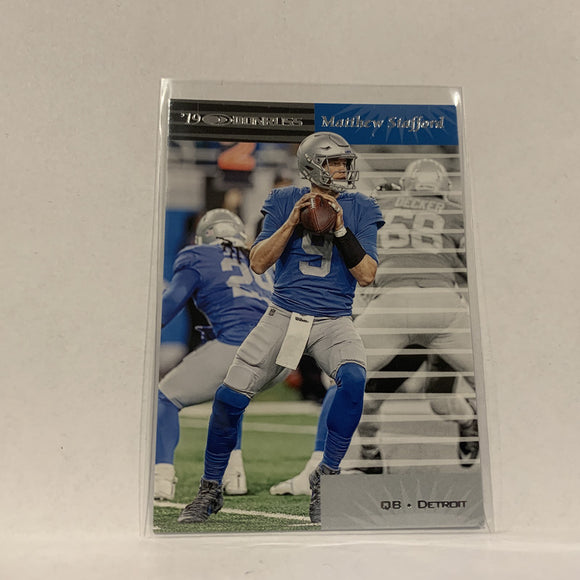 #RE-34 Matthew Stafford Detroit Lions  2019 Donruss Football Card AO