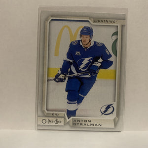 #32 Anton Stralman Tampa Bay Lightning 2018-19 O-Pee-Chee Hockey Card JS