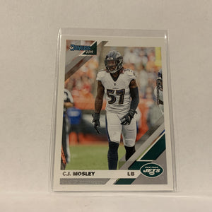 #31 C.J. Mosley New York Jets  2019 Donruss Football Card AO