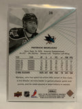 #28 Patrick Marleau San Jose Sharks 2011-12 SP Authentic Hockey Card  NHL