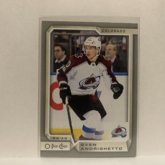 #496 Sven Andrighetto Colorado Avalanche 2018-19 O-Pee-Chee Hockey Card JS