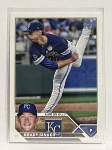 #328 Brady Singer Kansas City Royals 2023 Topps Series One Baseball Card