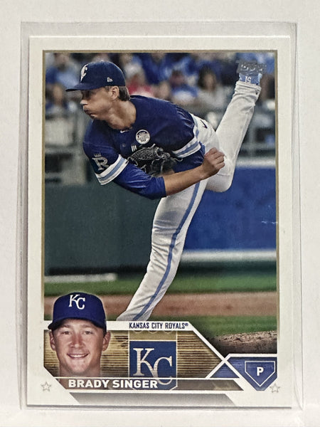 BRADY SINGER 2023 Topps Series 1 Blue Parallel #328 KANSAS CITY ROYALS