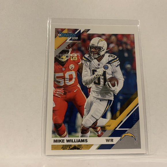 #132 Mike Williams Los Angeles Chargers  2019 Donruss Football Card AO