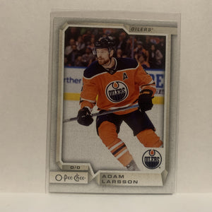 #310 Adam Larsson Edmonton Oilers 2018-19 O-Pee-Chee Hockey Card JS