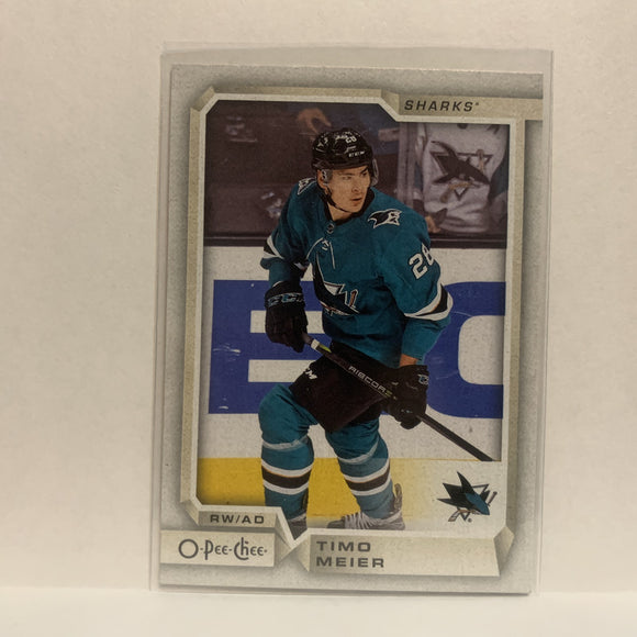 #277 Timo Meier San Jose Sharks  2018-19 O-Pee-Chee Hockey Card JS