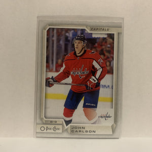 #57 John Carlson Washington Capitals 2018-19 O-Pee-Chee Hockey Card JS