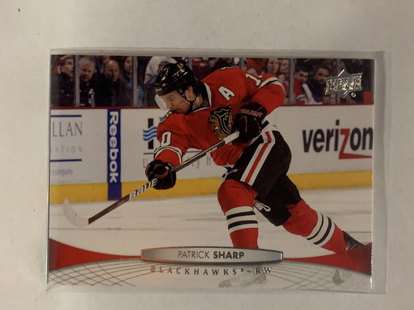 #161 Patrick Sharp Chicago Blackhawks 2011-12 Upper Deck Series One Hockey Card  NHL