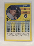 #597 Bill Spiers Milwaukee Brewers 1991 Fleer Baseball Card