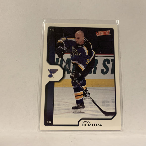 #184 Pavol Demitra St Louis Blues  2002-03 UD Victory Hockey Card AP