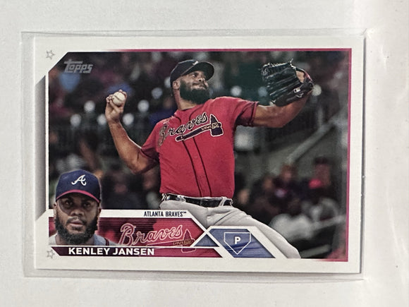 #30 Kenley Jansen Atlanta Braves 2023 Topps Series One Baseball Card