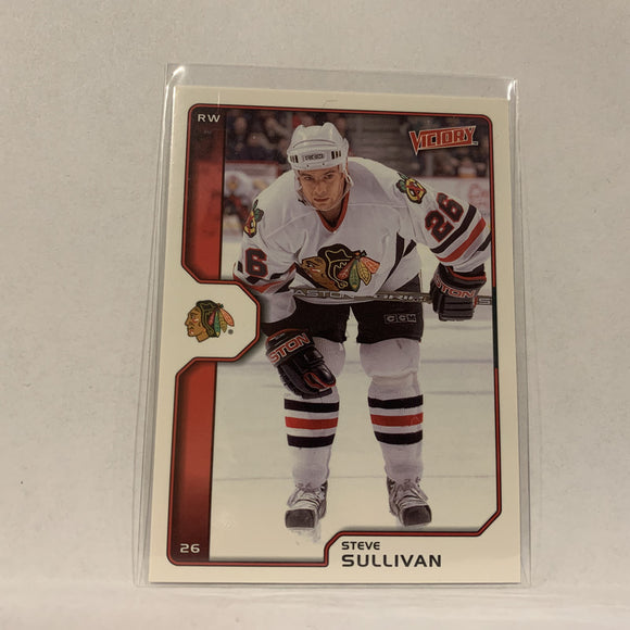 #46 Steve Sullivan Chicago Blackhawks  2002-03 UD Victory Hockey Card AP