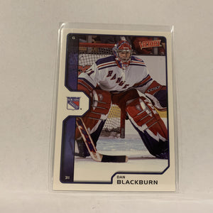 #144 Dan BlackBurn New York Rangers  2002-03 UD Victory Hockey Card AP