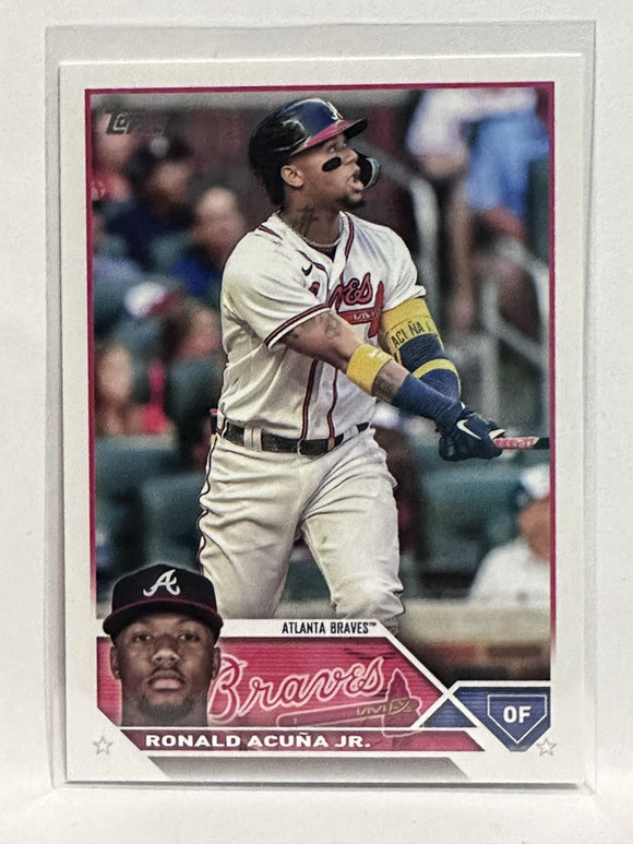 #150 Ronald Acuna Jr Atlanta Braves 2023 Topps Series One Baseball Card