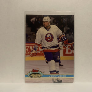 #335 John Tucker New York Islanders 1991-92 Topps Stadium Club Hockey Card JU